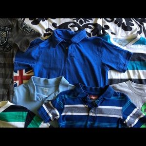 9 boys T-Shirts, Polo Shirts, and one button up.